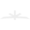 Ekena Millwork Alberta Architectural Grade PVC Gable Bracket, 108"W x 31 1/2"H x 4"D x 6"F, 7/12 Pitch GBP108X32X0406ALB00 - alternate 2